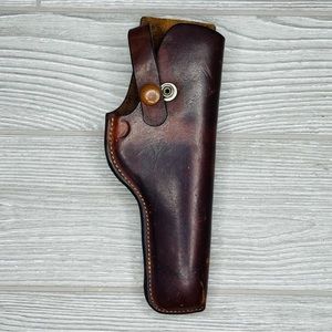 Vintage Hunter Snap-Off leather Holster revolver tactical accessory western